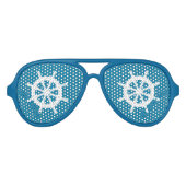 Zeilschip wiel nautisch aviator zonnebril (Voorkant)