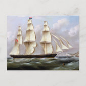 Zeilschip Woolloomooloo 1850 Briefkaart (Voorkant)