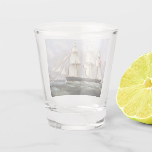 Zeilschip Woolloomooloo 1850 Shot Glas (Achterkant)