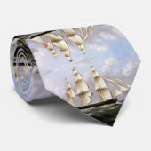 Zeilschip Woolloomooloo 1850 Stropdas (Opgerold)