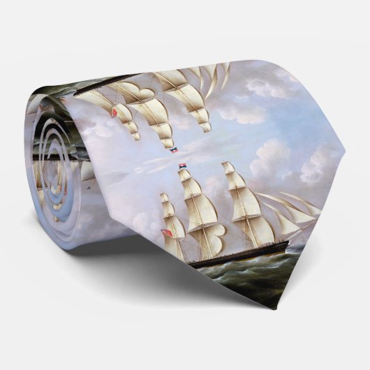 Zeilschip Woolloomooloo 1850 Stropdas (Opgerold)