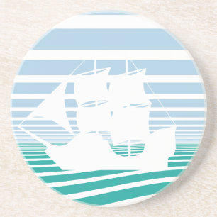 Zeilschip Zandsteen Onderzetter