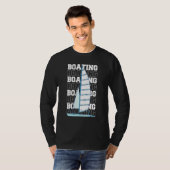 Zeilschip zeilboot Kapitein 1 T-shirt (Voorkant volledig)