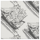  zeilschip zeilboot windjammer stof (Close Up)