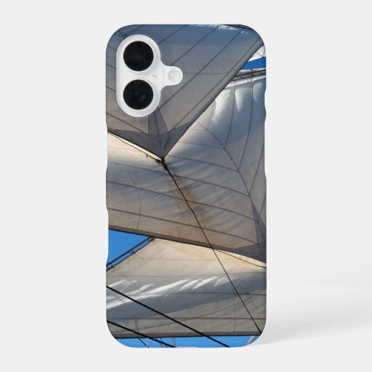 Zeilschip Zeilen Case iPhone 16 Hoesje (Achterkant)