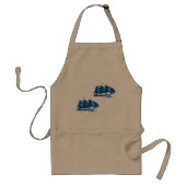 Zeilschip Zeilvaart Oceaan Klipper Standaard Schort (Voorkant)