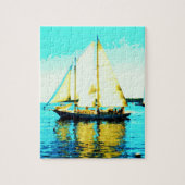 zeilschoenenpuzzel legpuzzel (Verticaal)