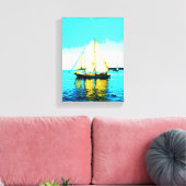 zeilschoener verpakt canvas afdruk (Insitu (Woonkamer))