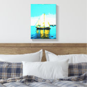 zeilschoener verpakt canvas afdruk (Insitu (Slaapkamer))