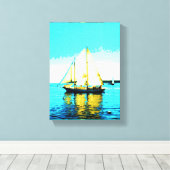 zeilschoener verpakt canvas afdruk (Insitu (Houten vloer))