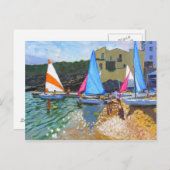 zeilschool calella de palafrugall costa briefkaart (Voorkant / Achterkant)