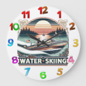 Zeilsereniteit: Man stuurboot over het meer Grote Klok (Voorkant)