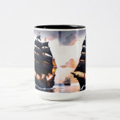 Zeilsereniteit Tweekleurige Koffiemok (Center)