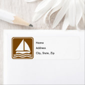 Zeilsnelweg teken etiket (Insitu)