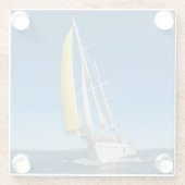 zeilsport | Zuid-Australië Glazen Onderzetter (Achterkant)