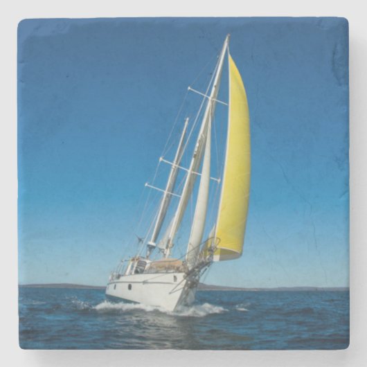 zeilsport | Zuid-Australië Stenen Onderzetter (Voorkant)