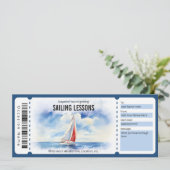 Zeilsurprise cadeaubon kaart (Staand voorkant)