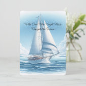 Zeilthema Vaderdag Wenskaart Feestdagenkaart (Staand voorkant)