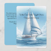 Zeilthema Vaderdag Wenskaart Feestdagenkaart (Voorkant / Achterkant)
