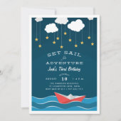 zeiltocht | Uitnodiging voor verjaardagsfeestje vo (Voorkant)