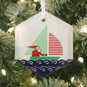 Zeilvakantie Cadeau Keramische Versiering Glas Ornament
