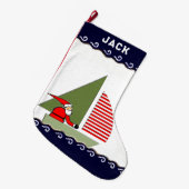 Zeilvakantiegeschenk Grote Kerstsok (Voorkant (Hangend))