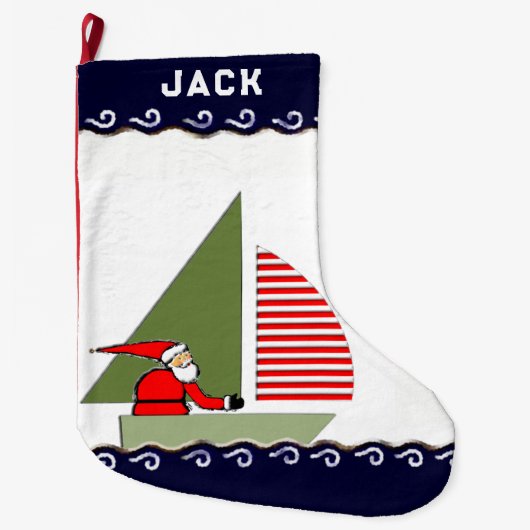Zeilvakantiegeschenk Grote Kerstsok (Voorkant)