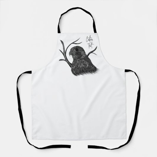 Zeilvalk in Boomtakken met Handgeschreven Tekst Schort (Voorkant)