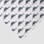 Zeilvis Billfish Tekening Tissuepapier (Detail)