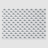 Zeilvis Billfish Tekening Tissuepapier (Voorkant)