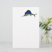 Zeilvis Briefpapier (Staand voorkant)