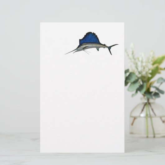 Zeilvis Briefpapier (Staand voorkant)