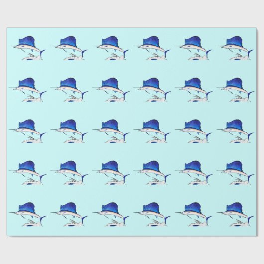 Zeilvis Cadeaupapier (Vlak)