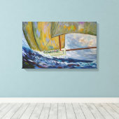 Zeilvis Canvas Afdruk (Insitu (Houten vloer))