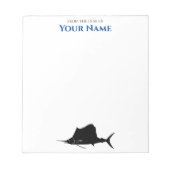 Zeilvis - gepersonaliseerd Notitieblok (Voorkant)