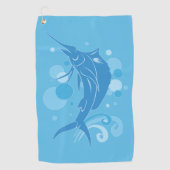 Zeilvis Golfhanddoek (Voorkant)