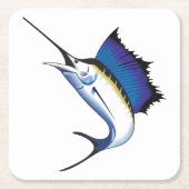 Zeilvis Kartonnen Onderzetters (Voorkant)