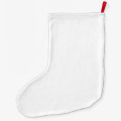 Zeilvis met Santa Hat Stocking Grote Kerstsok (Achterkant)