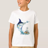 Zeilvis neemt het aas t-shirt (Voorkant)