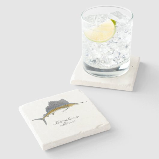 Zeilvis Onderzetter (Zijkant)