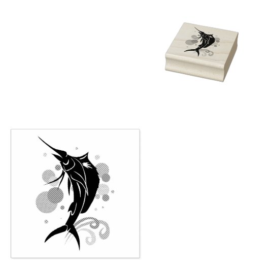 Zeilvis Rubberstempel (Gestempeld)