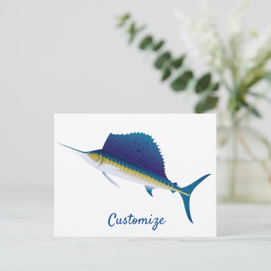 Zeilvis Thunder_Cove Briefkaart (Staand voorkant)