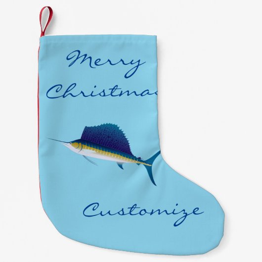 Zeilvis Thunder_Cove Kleine Kerstsok (Voorkant)