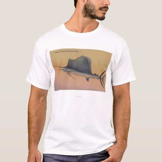 Zeilvis uit Gulf Stream, Florida T-shirt (Voorkant)