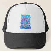 Zeilvis zwaardvis in de Vibrant Ocean Sailfish in Trucker Pet (Voorkant)