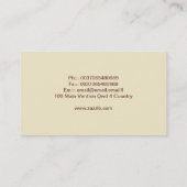 zeilvisitekaartje visitekaartje (Achterkant)