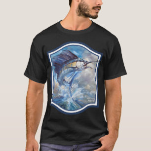 Zeilvissen en fregatvogels t-shirt