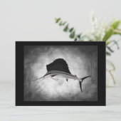 Zeilvisserij  kunst kaart (Staand voorkant)