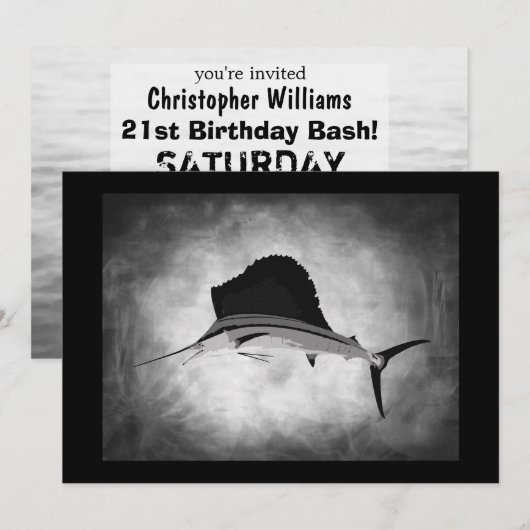 Zeilvisserij  kunst kaart (Voorkant / Achterkant)