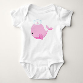 Zeilwalvis, walvis, kleine walvis, roze walvis romper